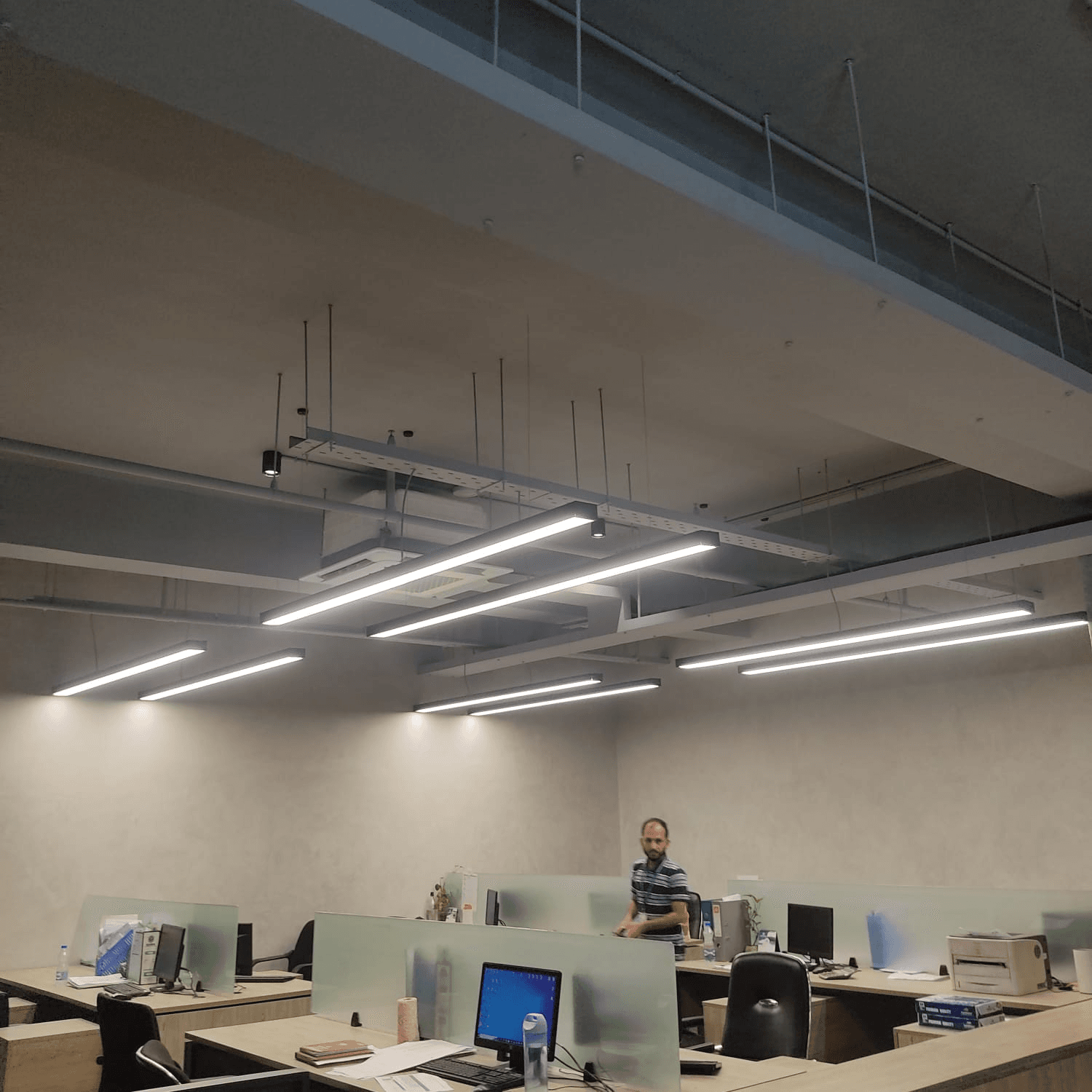 Head Office Workstation Lighting